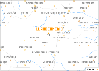 map of Llano Enmedio