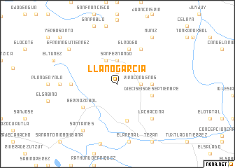 map of Llano García