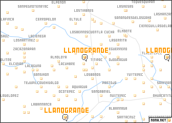 map of Llano Grande