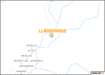 map of Llano Grande