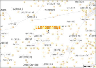 map of Llano Grande