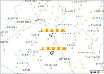 map of Llano Grande