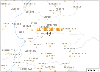 map of Llano Grande