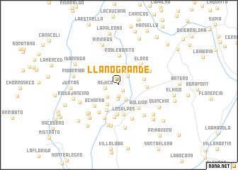 map of Llano Grande