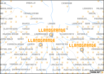 map of Llano Grande