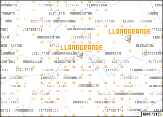 map of Llano Grande