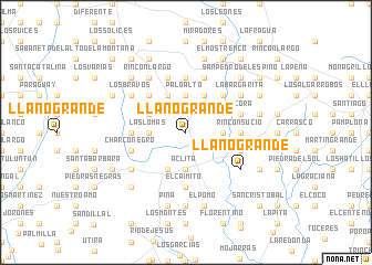 map of Llano Grande