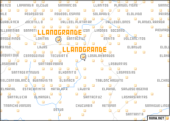 map of Llano Grande