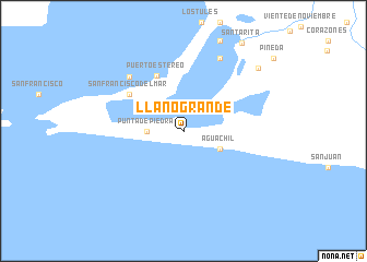 map of Llano Grande