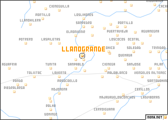 map of Llano Grande