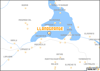 map of Llano Grande