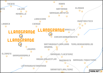 map of Llano Grande