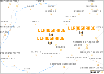 map of Llano Grande