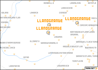 map of Llano Grande