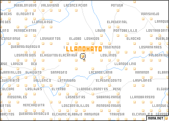 map of Llano Hato