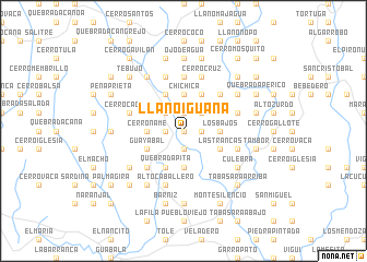 map of Llano Iguana