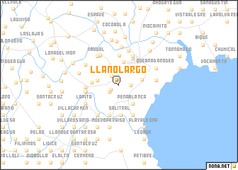 map of Llano Largo