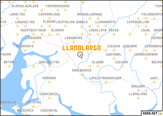 map of Llano Largo