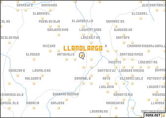 map of Llano Largo