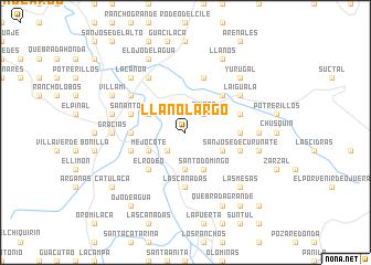 map of Llano Largo