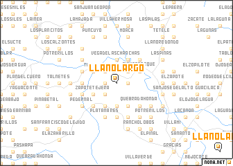 map of Llano Largo