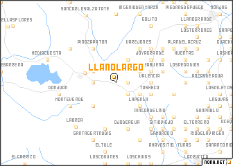 map of Llano Largo