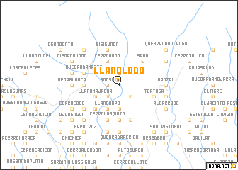 map of Llano Lodo