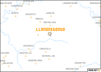 map of Llano Redondo