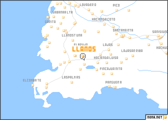 map of Llanos