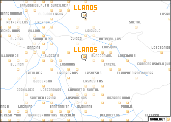 map of Llanos