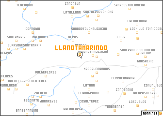 map of Llano Tamarindo