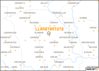 map of Llano Tantuto