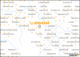 map of Llano Verde