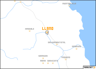 map of Llano