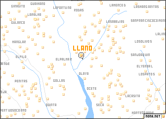 map of Llano