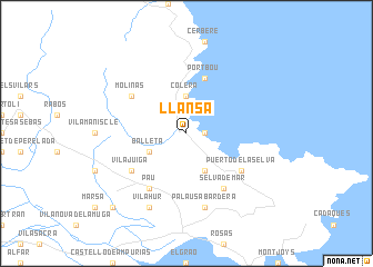 map of Llansá