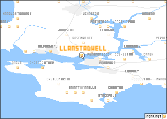 map of Llanstadwell