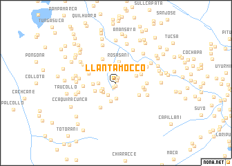 map of Llantamocco