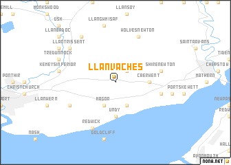 map of Llanvaches