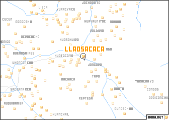 map of Llaosacaca