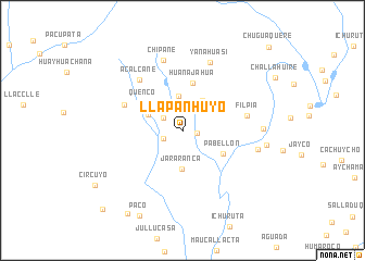 map of Llapanhuyo