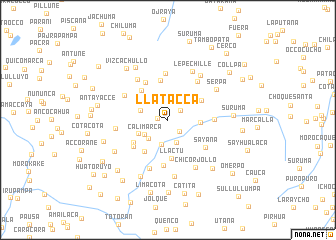 map of Llatacca