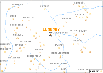 map of Llaupuy