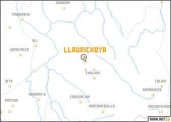 map of Llaurickoya