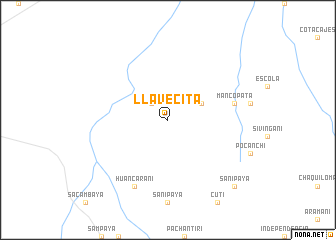 map of Llavecita