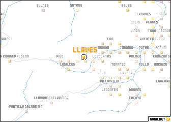 map of Llaves