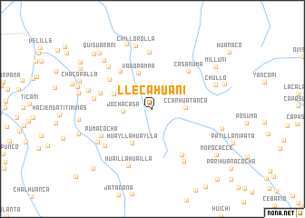 map of Llecahuani