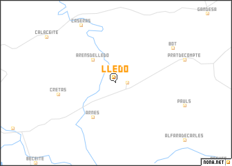 map of Lledó