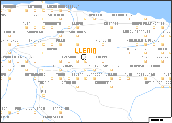 map of Llenín