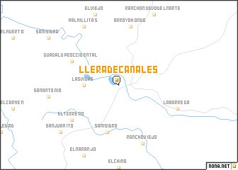 map of Llera de Canales